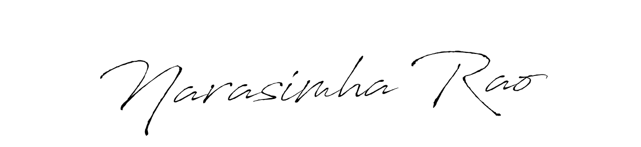 Narasimha Rao stylish signature style. Best Handwritten Sign (Antro_Vectra) for my name. Handwritten Signature Collection Ideas for my name Narasimha Rao. Narasimha Rao signature style 6 images and pictures png
