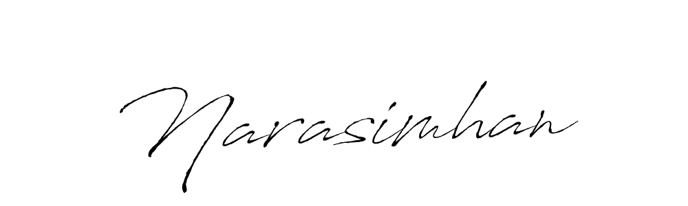 Make a beautiful signature design for name Narasimhan. With this signature (Antro_Vectra) style, you can create a handwritten signature for free. Narasimhan signature style 6 images and pictures png