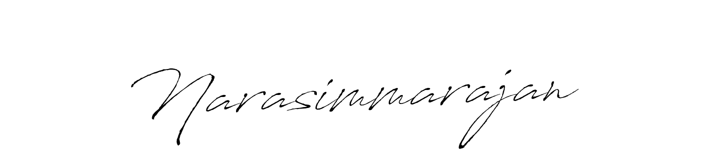 Create a beautiful signature design for name Narasimmarajan. With this signature (Antro_Vectra) fonts, you can make a handwritten signature for free. Narasimmarajan signature style 6 images and pictures png