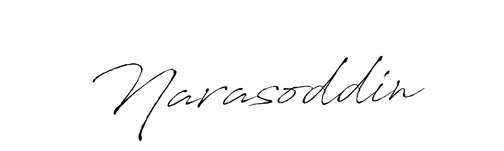 Make a beautiful signature design for name Narasoddin. With this signature (Antro_Vectra) style, you can create a handwritten signature for free. Narasoddin signature style 6 images and pictures png
