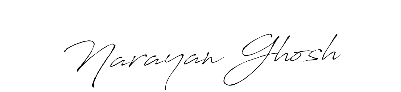 Narayan Ghosh stylish signature style. Best Handwritten Sign (Antro_Vectra) for my name. Handwritten Signature Collection Ideas for my name Narayan Ghosh. Narayan Ghosh signature style 6 images and pictures png