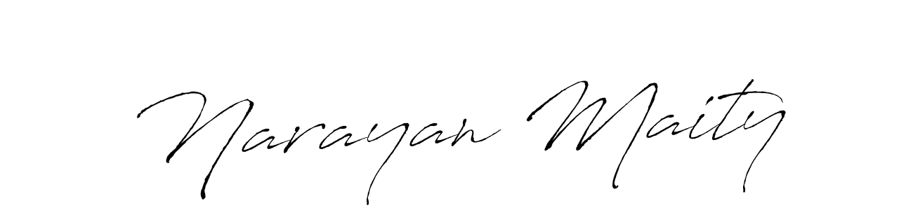 Make a beautiful signature design for name Narayan Maity. With this signature (Antro_Vectra) style, you can create a handwritten signature for free. Narayan Maity signature style 6 images and pictures png