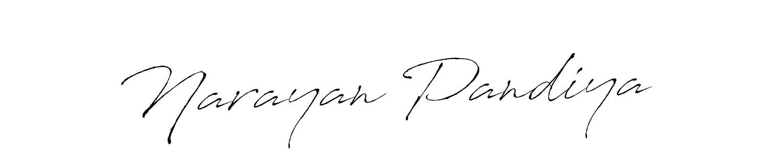 How to make Narayan Pandiya name signature. Use Antro_Vectra style for creating short signs online. This is the latest handwritten sign. Narayan Pandiya signature style 6 images and pictures png