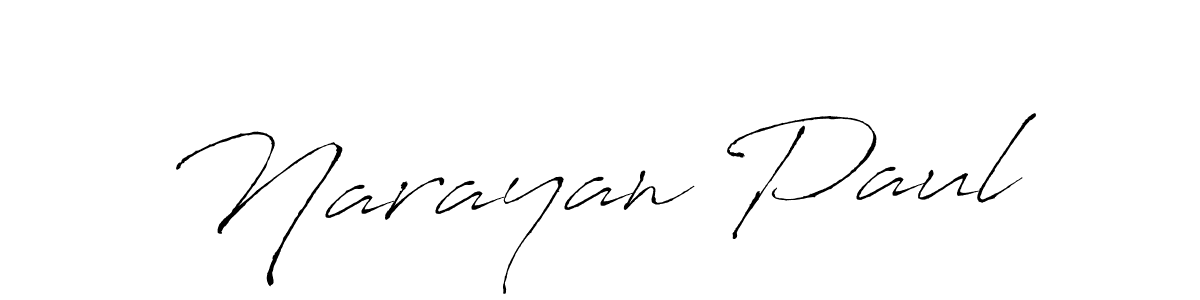 Make a beautiful signature design for name Narayan Paul. With this signature (Antro_Vectra) style, you can create a handwritten signature for free. Narayan Paul signature style 6 images and pictures png