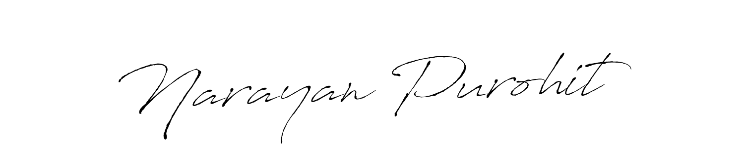 Narayan Purohit stylish signature style. Best Handwritten Sign (Antro_Vectra) for my name. Handwritten Signature Collection Ideas for my name Narayan Purohit. Narayan Purohit signature style 6 images and pictures png