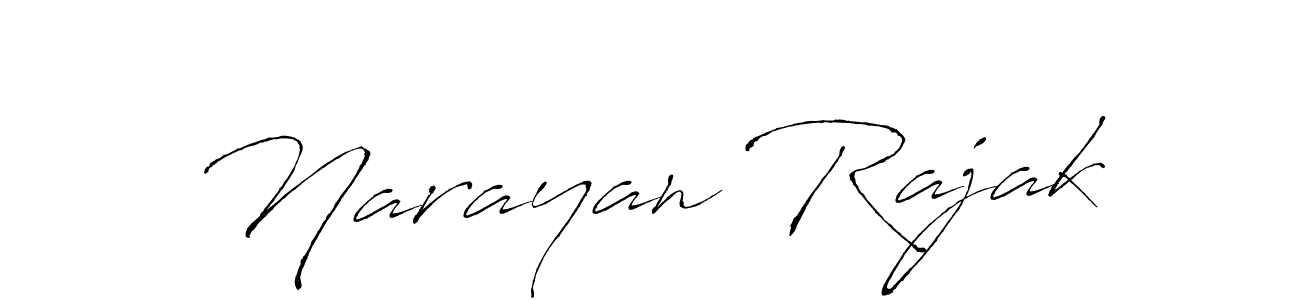 Narayan Rajak stylish signature style. Best Handwritten Sign (Antro_Vectra) for my name. Handwritten Signature Collection Ideas for my name Narayan Rajak. Narayan Rajak signature style 6 images and pictures png