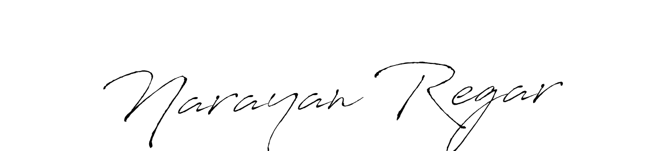 Create a beautiful signature design for name Narayan Regar. With this signature (Antro_Vectra) fonts, you can make a handwritten signature for free. Narayan Regar signature style 6 images and pictures png