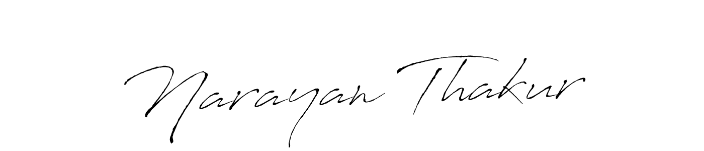 Narayan Thakur stylish signature style. Best Handwritten Sign (Antro_Vectra) for my name. Handwritten Signature Collection Ideas for my name Narayan Thakur. Narayan Thakur signature style 6 images and pictures png
