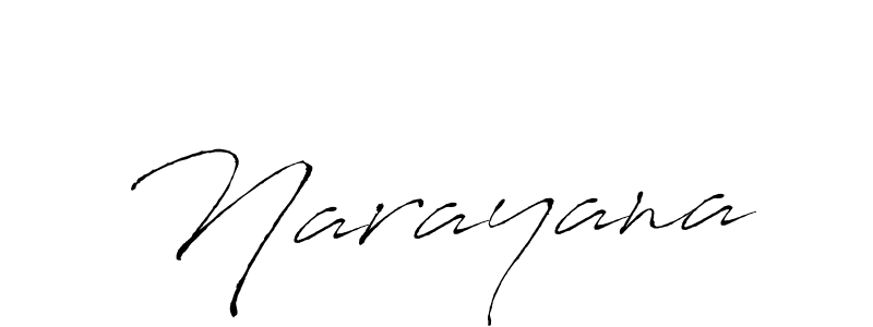 Use a signature maker to create a handwritten signature online. With this signature software, you can design (Antro_Vectra) your own signature for name Narayana. Narayana signature style 6 images and pictures png