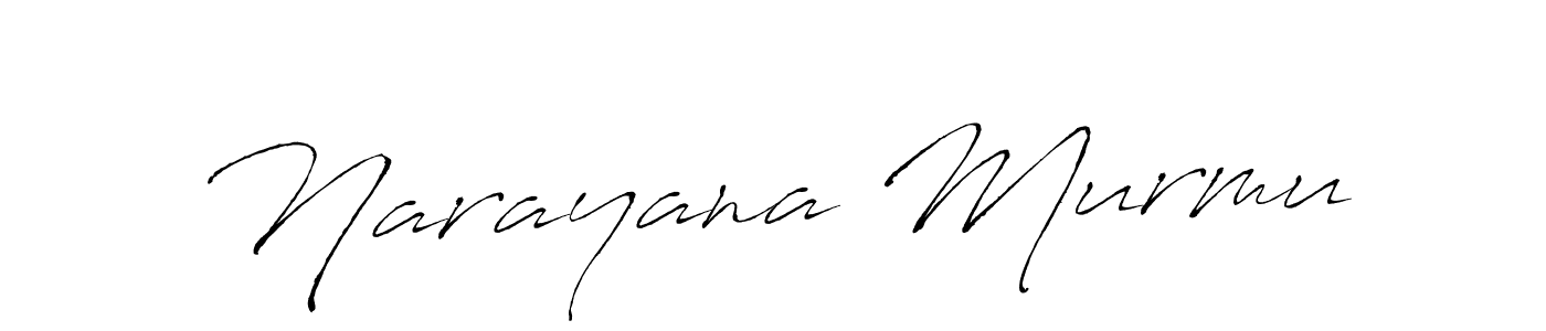 Make a beautiful signature design for name Narayana Murmu. With this signature (Antro_Vectra) style, you can create a handwritten signature for free. Narayana Murmu signature style 6 images and pictures png