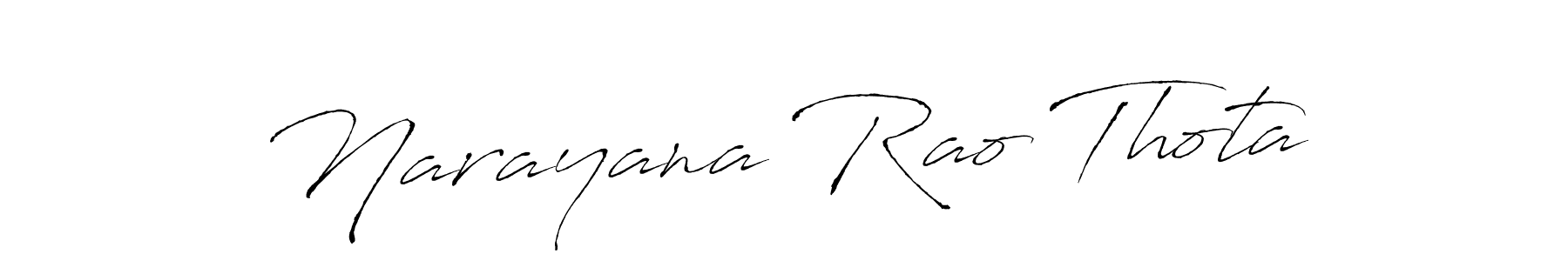 It looks lik you need a new signature style for name Narayana Rao Thota. Design unique handwritten (Antro_Vectra) signature with our free signature maker in just a few clicks. Narayana Rao Thota signature style 6 images and pictures png