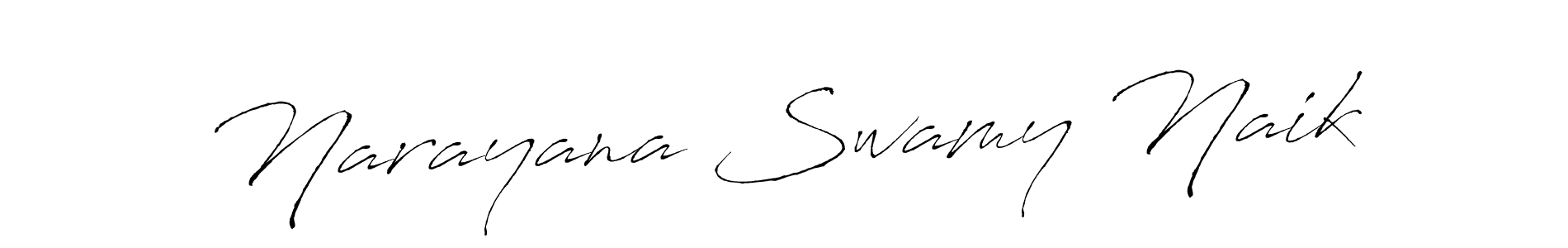 Create a beautiful signature design for name Narayana Swamy Naik. With this signature (Antro_Vectra) fonts, you can make a handwritten signature for free. Narayana Swamy Naik signature style 6 images and pictures png