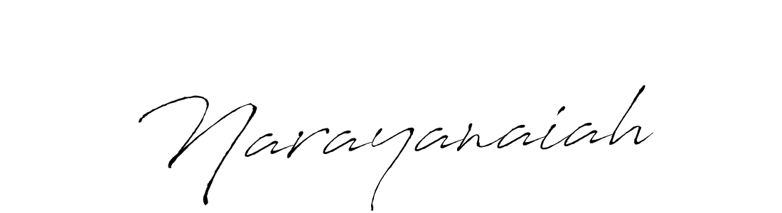 Design your own signature with our free online signature maker. With this signature software, you can create a handwritten (Antro_Vectra) signature for name Narayanaiah. Narayanaiah signature style 6 images and pictures png