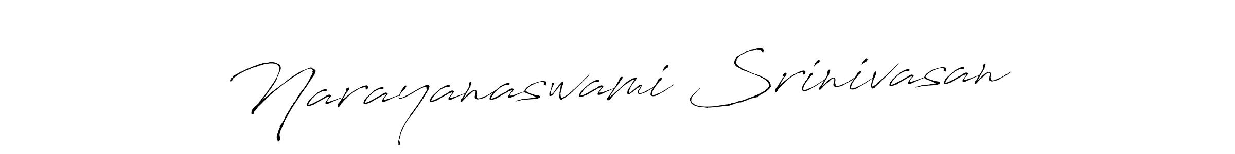 The best way (Antro_Vectra) to make a short signature is to pick only two or three words in your name. The name Narayanaswami Srinivasan include a total of six letters. For converting this name. Narayanaswami Srinivasan signature style 6 images and pictures png