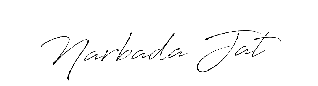 How to make Narbada Jat name signature. Use Antro_Vectra style for creating short signs online. This is the latest handwritten sign. Narbada Jat signature style 6 images and pictures png