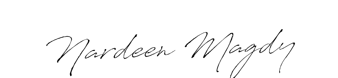 The best way (Antro_Vectra) to make a short signature is to pick only two or three words in your name. The name Nardeen Magdy include a total of six letters. For converting this name. Nardeen Magdy signature style 6 images and pictures png