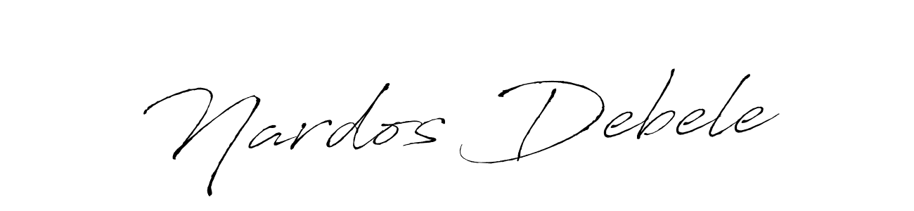 How to make Nardos Debele signature? Antro_Vectra is a professional autograph style. Create handwritten signature for Nardos Debele name. Nardos Debele signature style 6 images and pictures png