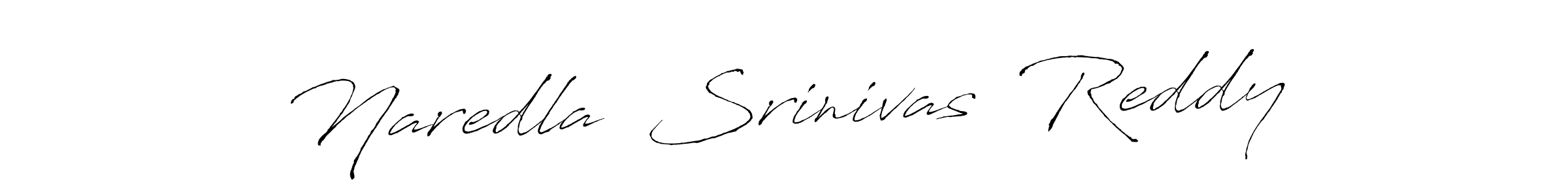 Antro_Vectra is a professional signature style that is perfect for those who want to add a touch of class to their signature. It is also a great choice for those who want to make their signature more unique. Get Naredla  Srinivas  Reddy name to fancy signature for free. Naredla  Srinivas  Reddy signature style 6 images and pictures png
