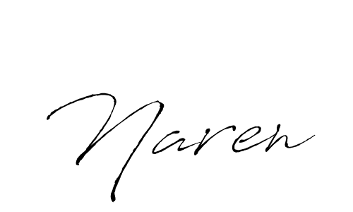 Make a beautiful signature design for name Naren. With this signature (Antro_Vectra) style, you can create a handwritten signature for free. Naren signature style 6 images and pictures png
