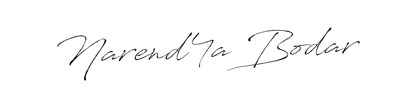 Create a beautiful signature design for name Narend4a Bodar. With this signature (Antro_Vectra) fonts, you can make a handwritten signature for free. Narend4a Bodar signature style 6 images and pictures png