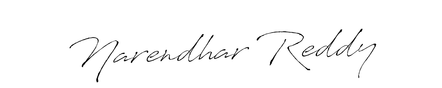 Make a beautiful signature design for name Narendhar Reddy. With this signature (Antro_Vectra) style, you can create a handwritten signature for free. Narendhar Reddy signature style 6 images and pictures png