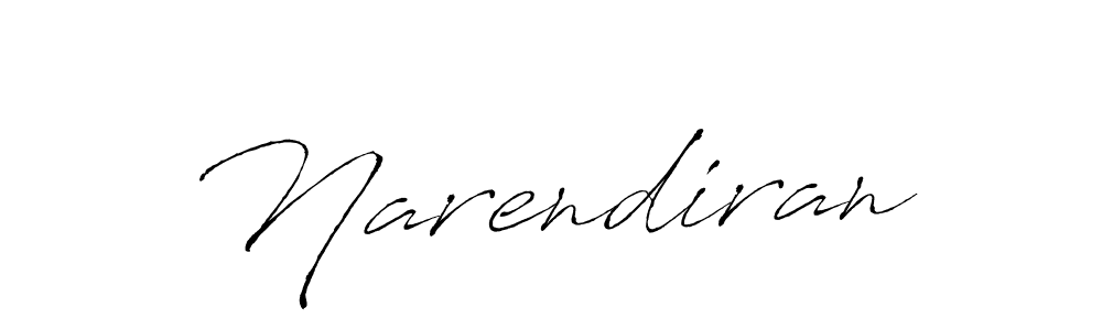 Make a beautiful signature design for name Narendiran. With this signature (Antro_Vectra) style, you can create a handwritten signature for free. Narendiran signature style 6 images and pictures png