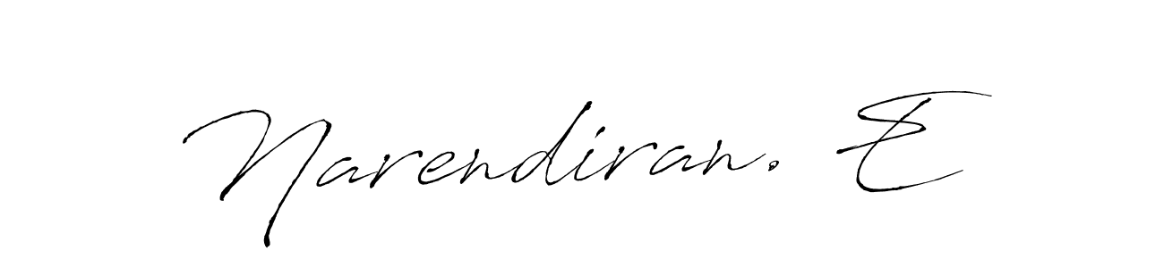 Make a beautiful signature design for name Narendiran. E. Use this online signature maker to create a handwritten signature for free. Narendiran. E signature style 6 images and pictures png