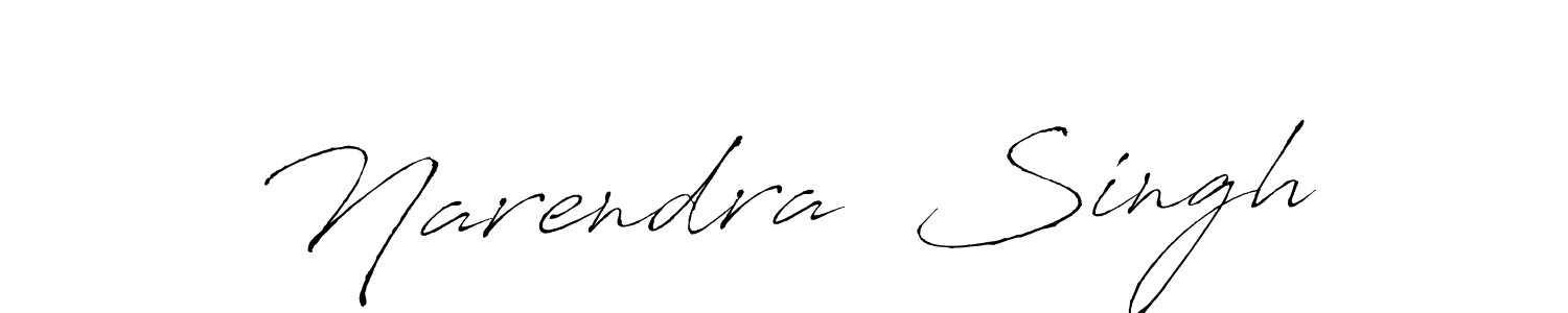 Also we have Narendra  Singh name is the best signature style. Create professional handwritten signature collection using Antro_Vectra autograph style. Narendra  Singh signature style 6 images and pictures png