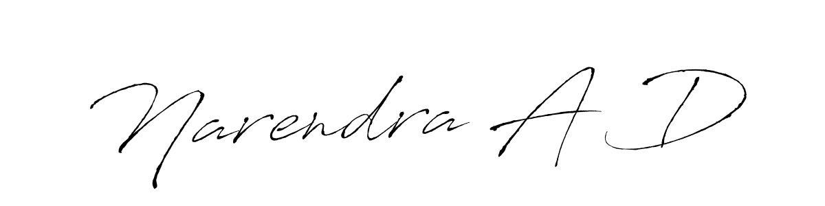It looks lik you need a new signature style for name Narendra A D. Design unique handwritten (Antro_Vectra) signature with our free signature maker in just a few clicks. Narendra A D signature style 6 images and pictures png