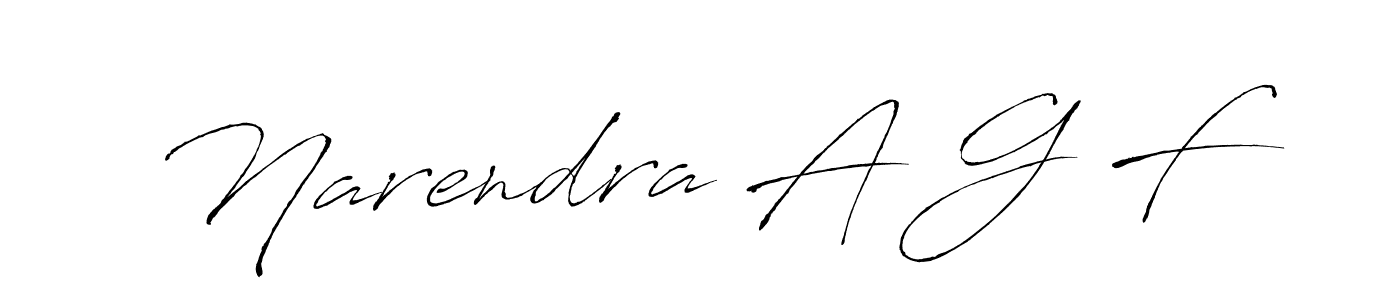 How to make Narendra A G F signature? Antro_Vectra is a professional autograph style. Create handwritten signature for Narendra A G F name. Narendra A G F signature style 6 images and pictures png
