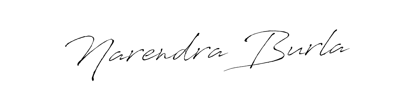 Create a beautiful signature design for name Narendra Burla. With this signature (Antro_Vectra) fonts, you can make a handwritten signature for free. Narendra Burla signature style 6 images and pictures png