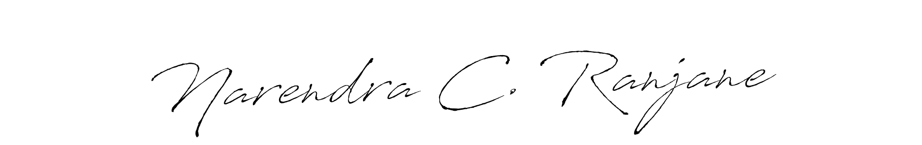 Create a beautiful signature design for name Narendra C. Ranjane. With this signature (Antro_Vectra) fonts, you can make a handwritten signature for free. Narendra C. Ranjane signature style 6 images and pictures png