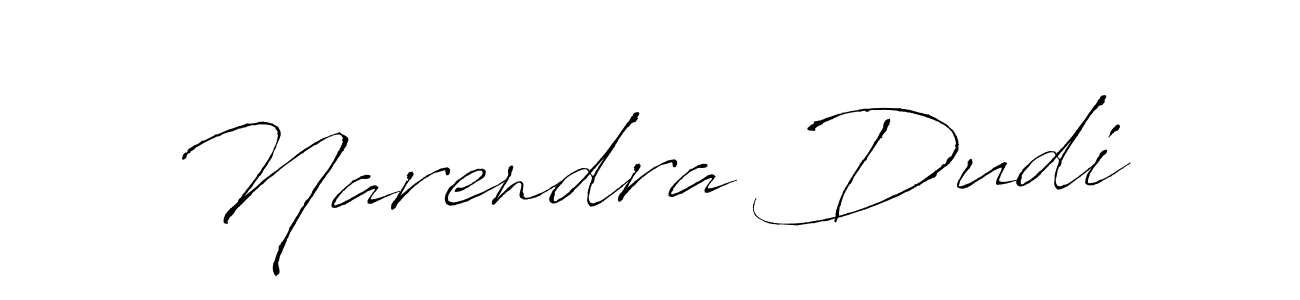 How to make Narendra Dudi name signature. Use Antro_Vectra style for creating short signs online. This is the latest handwritten sign. Narendra Dudi signature style 6 images and pictures png