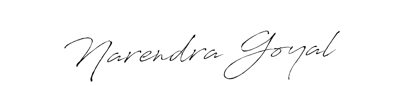 How to make Narendra Goyal name signature. Use Antro_Vectra style for creating short signs online. This is the latest handwritten sign. Narendra Goyal signature style 6 images and pictures png