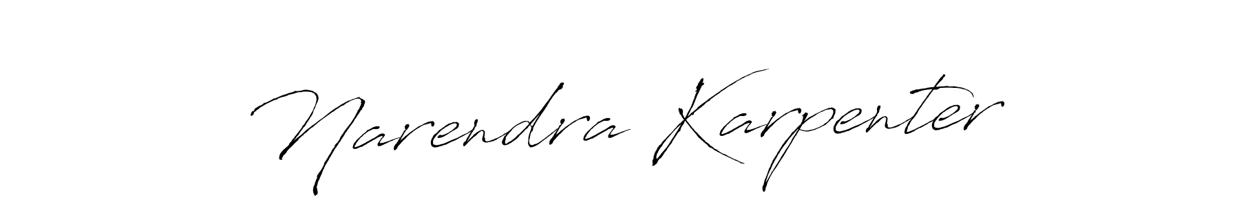 Create a beautiful signature design for name Narendra Karpenter. With this signature (Antro_Vectra) fonts, you can make a handwritten signature for free. Narendra Karpenter signature style 6 images and pictures png