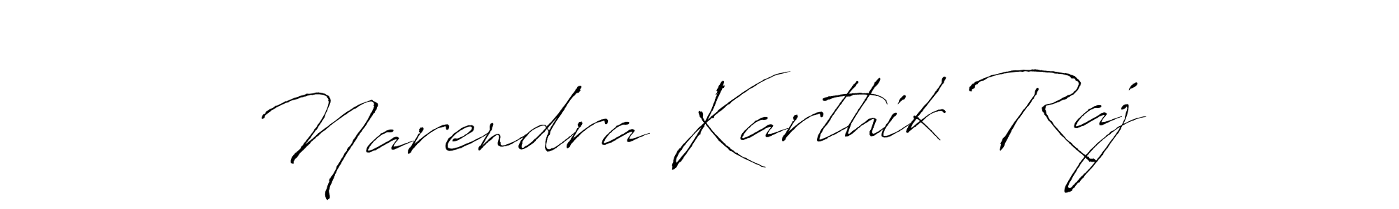 Design your own signature with our free online signature maker. With this signature software, you can create a handwritten (Antro_Vectra) signature for name Narendra Karthik Raj. Narendra Karthik Raj signature style 6 images and pictures png