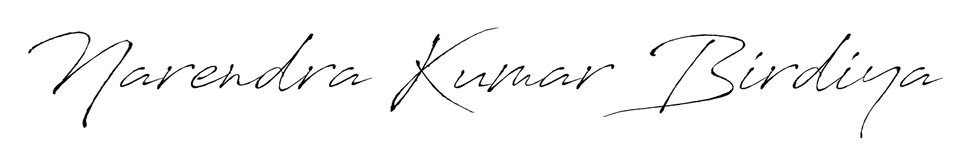 Enhance your business communications with Narendra Kumar Birdiya signature in Antro_Vectra lettering. Clean, modern, and universally compatible. Narendra Kumar Birdiya signature style 6 images and pictures png