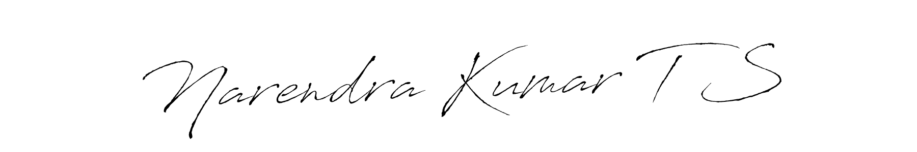 This is the best signature style for the Narendra Kumar T S name. Also you like these signature font (Antro_Vectra). Mix name signature. Narendra Kumar T S signature style 6 images and pictures png