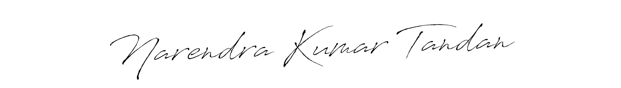 Antro_Vectra is a professional signature style that is perfect for those who want to add a touch of class to their signature. It is also a great choice for those who want to make their signature more unique. Get Narendra Kumar Tandan name to fancy signature for free. Narendra Kumar Tandan signature style 6 images and pictures png