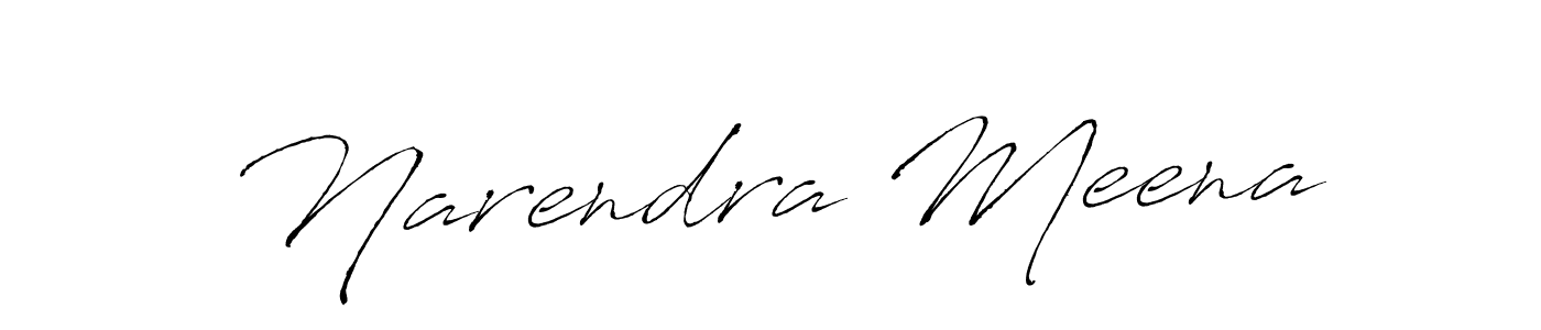 Narendra Meena stylish signature style. Best Handwritten Sign (Antro_Vectra) for my name. Handwritten Signature Collection Ideas for my name Narendra Meena. Narendra Meena signature style 6 images and pictures png