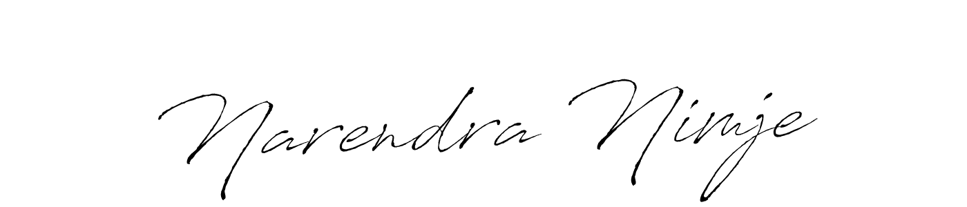 This is the best signature style for the Narendra Nimje name. Also you like these signature font (Antro_Vectra). Mix name signature. Narendra Nimje signature style 6 images and pictures png