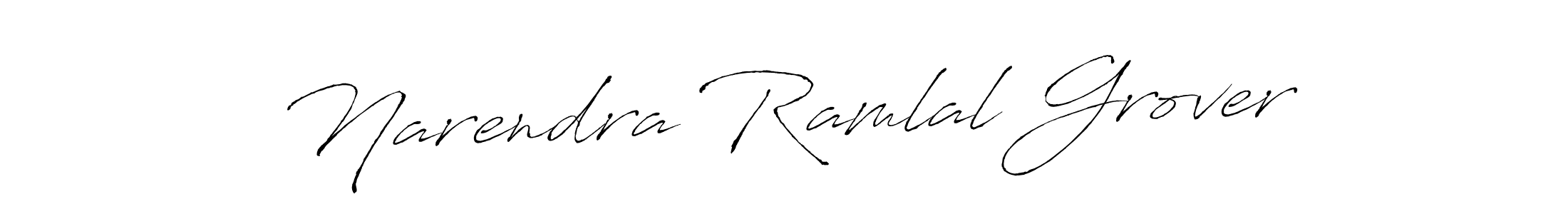 Make a beautiful signature design for name Narendra Ramlal Grover. With this signature (Antro_Vectra) style, you can create a handwritten signature for free. Narendra Ramlal Grover signature style 6 images and pictures png