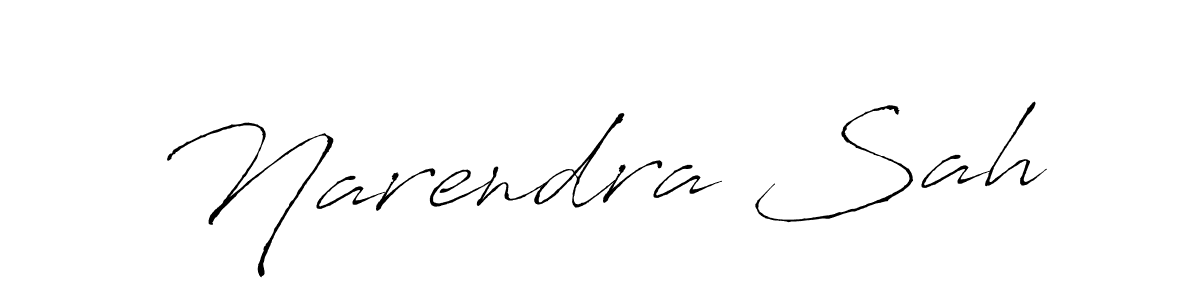 How to make Narendra Sah name signature. Use Antro_Vectra style for creating short signs online. This is the latest handwritten sign. Narendra Sah signature style 6 images and pictures png