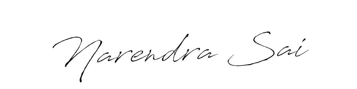 Design your own signature with our free online signature maker. With this signature software, you can create a handwritten (Antro_Vectra) signature for name Narendra Sai. Narendra Sai signature style 6 images and pictures png