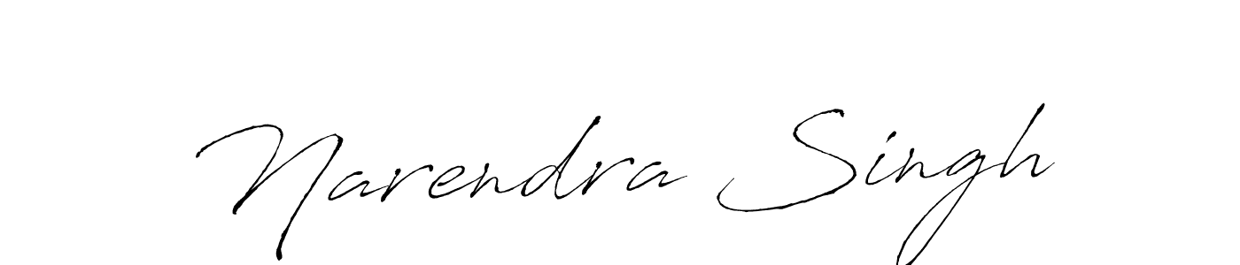 Create a beautiful signature design for name Narendra Singh. With this signature (Antro_Vectra) fonts, you can make a handwritten signature for free. Narendra Singh signature style 6 images and pictures png