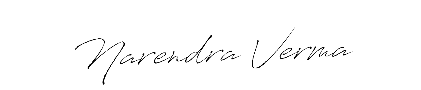 Narendra Verma stylish signature style. Best Handwritten Sign (Antro_Vectra) for my name. Handwritten Signature Collection Ideas for my name Narendra Verma. Narendra Verma signature style 6 images and pictures png