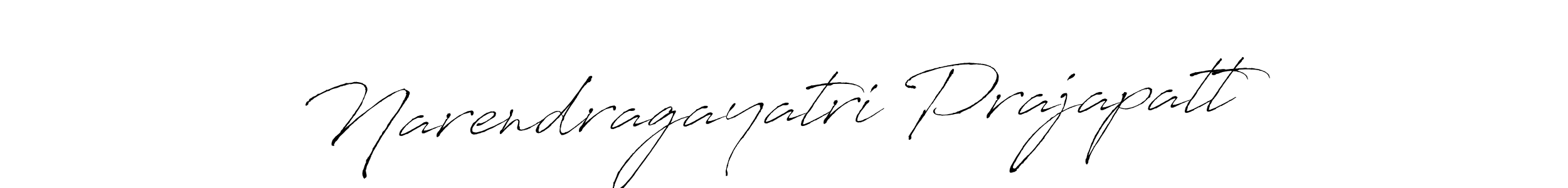 Create a beautiful signature design for name Narendragayatri Prajapatt. With this signature (Antro_Vectra) fonts, you can make a handwritten signature for free. Narendragayatri Prajapatt signature style 6 images and pictures png