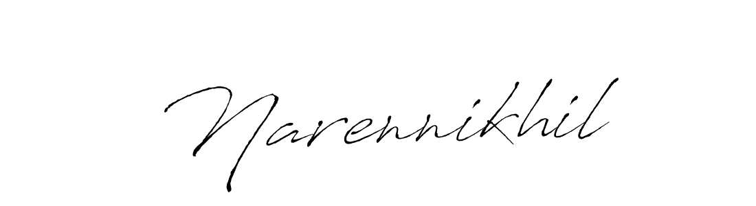 Make a beautiful signature design for name Narennikhil. With this signature (Antro_Vectra) style, you can create a handwritten signature for free. Narennikhil signature style 6 images and pictures png