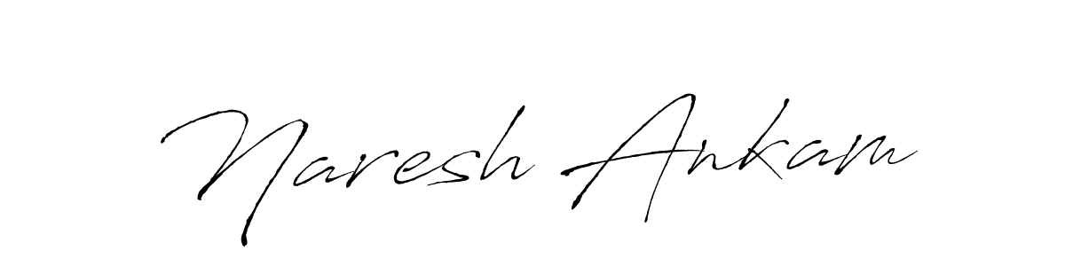 Make a beautiful signature design for name Naresh Ankam. With this signature (Antro_Vectra) style, you can create a handwritten signature for free. Naresh Ankam signature style 6 images and pictures png