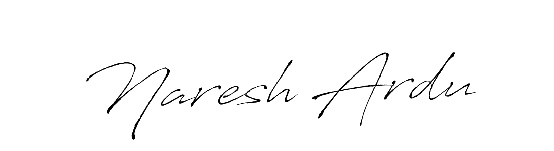 Create a beautiful signature design for name Naresh Ardu. With this signature (Antro_Vectra) fonts, you can make a handwritten signature for free. Naresh Ardu signature style 6 images and pictures png